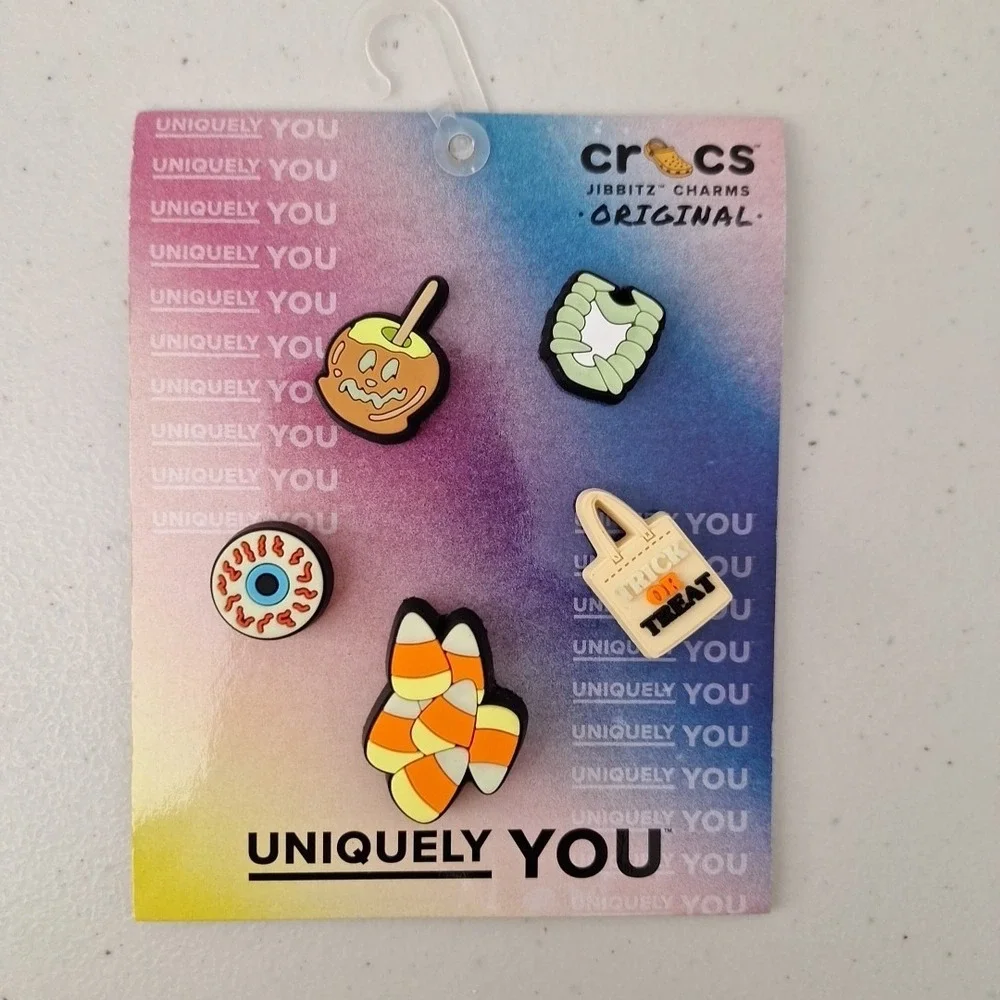 Crocs Charms Jibbitz Uniquely You Trick R Treat Halloween Holiday, 5 Pack, NEW